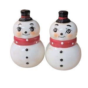 Johanna Parker Snowman Salt and Pepper Shakers